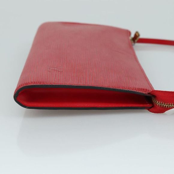Louis Vuitton Pochette Accessoire Red Leather Clutch Bag (Pre-Owned) - Picture 3 of 16